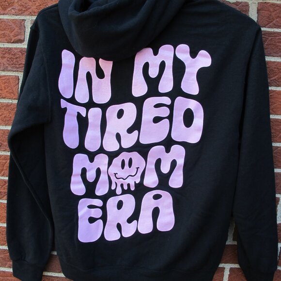 NEW - Sweetees Tired Mom Hoodie - S - Picture 1 of 11